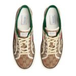 Gucci - Tennis 1977 GG Canvas Beige / Ebony Low Top Sneakers - Image 5