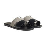Hermès Izmir sandal black and white - Image 3