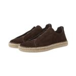 Zegna Triple Stitch™ Espadrilles - Dark Brown Suede - Image 3