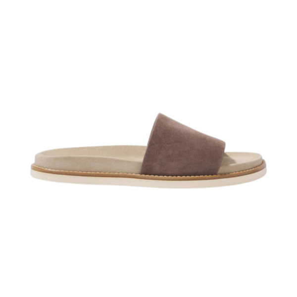 Brunello cucinelli suede slippers brown