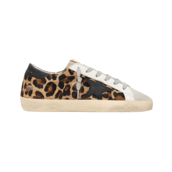 Golden Goose Super-Star Leopard Print Leather