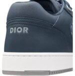 Dior B27 Uptown Low-Top Sneaker – Blue Smooth Calfskin and Blue Dior Oblique Jacquard - Image 2