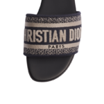 Dway Slide Deep Blue Embroidered Cotton - Image 4