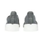ZEGNA GREY CROCODILE LEATHER TRIPLE STITCH SECONDSKIN SNEAKERS - Image 3