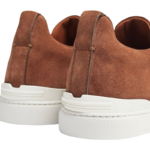 ZEGNA TOBACCO SUEDE TRIPLE STITCH™ SNEAKERS - Image 5