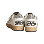 Golden Goose Ball Star in nappa with white star and glitter heel tab(Women's) - Image 3