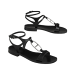 Hermès Marinella sandal 'Noir' - Image 3