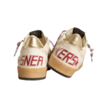 Golden Goose Ball Star in nappa leather with blue suede star and platinum leather heel tab(women) - Image 2