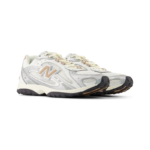 New Balance 204L in the silver metallic and flat taupe colorway - Image 2
