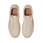 Zegna Triple Stitch™ Espadrilles - Off White Linen Blend and Leather - Image 4