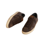 Golden Goose Super-Star LTD in brown nubuck with suede star and purple leather heel tab(Men) - Image 3