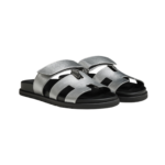 Hermès Chypre Sandals 'Gris Argenté' - Image 2