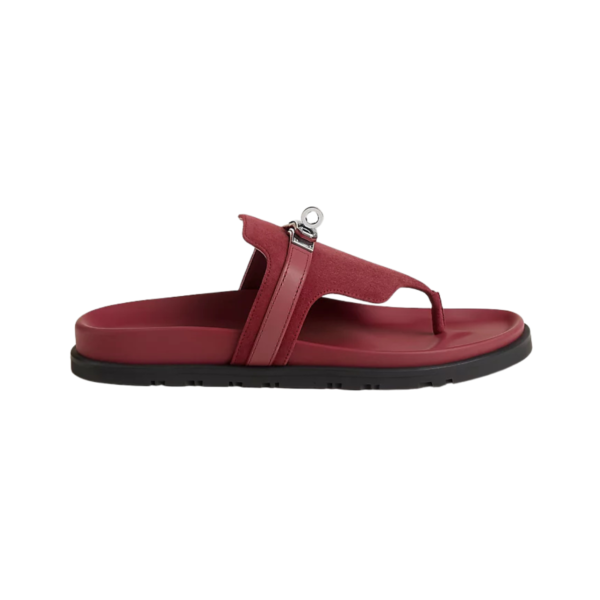 Hermès Empire Sandal - Rose /Lie de Vin