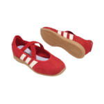 Adidas ‘Barreda Mary Jane Better Scarlet Off White ballet falts - Image 4