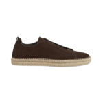 Zegna Triple Stitch™ Espadrilles - Dark Brown Suede