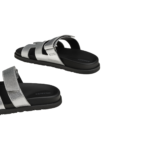 Hermès Chypre Sandals 'Gris Argenté' - Image 5