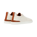 Zegna Triple Stitch leather sneakers WHITE TRIPLE STITCH - Image 3
