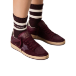 Golden Goose Ball Star in burgundy suede with crystal star and metallic leather heel tab(women) - Image 5