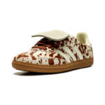 adidas Samba LT Cow Print Brown White - Image 3