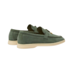 Loro Piana Summer Charms Walk Loafer Suede Green Lagoon (518W) - Image 3