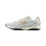 New Balance 204L in the silver metallic and flat taupe colorway - Image 3