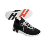 Hermes Paris Lift Slip-On Noir Blanc Sneaker - Image 4