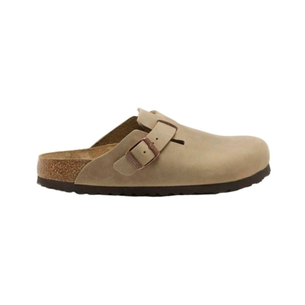 Birkenstock Boston Soft Footbed Suede Taupe