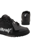 OFF-WHITE Out Of Office OOO For Walking Low Tops – Black White - Image 4