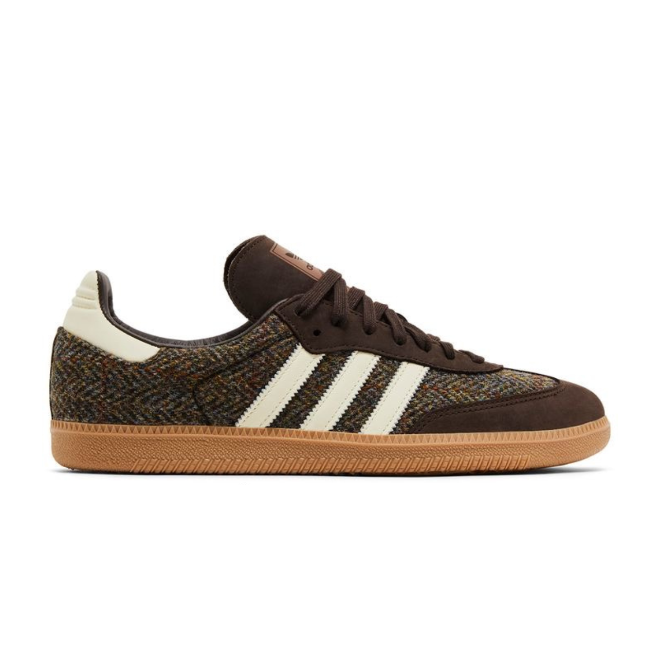EF500F1C-0805-4634-BBD9-877BD5D2FDBE Adidas Samba OG β Tweed Pack Dark Brown - Image 1