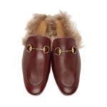Gucci Burgundy Princetown Loafers - Image 5
