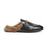 Gucci Princetown Genuine Shearling Loafer Mule - Black - Image 3