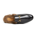 Gucci Princetown Genuine Shearling Loafer Mule - Black - Image 5