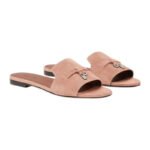 Loropiana Summer Charms Sandal Suede Goatskin Precious Rose - Image 4