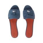 Loropiana Summer Charms Sandal Suede Goatskin Denim - Image 5