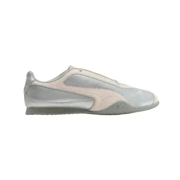 Puma Bella V2 Leather 'Silver Jas Flower' sneakers. 
