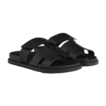 Hermes Chypre Sandal – Noir Calfskin Leather - Image 4