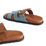Hermes Chypre Sandal Bicolor/Denim - Image 5