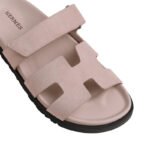 Hermes Chypre Sandal – Pink Suede - Image 5